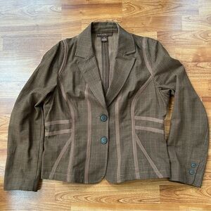 Bandolino Brown Plaid Women’s Jacket